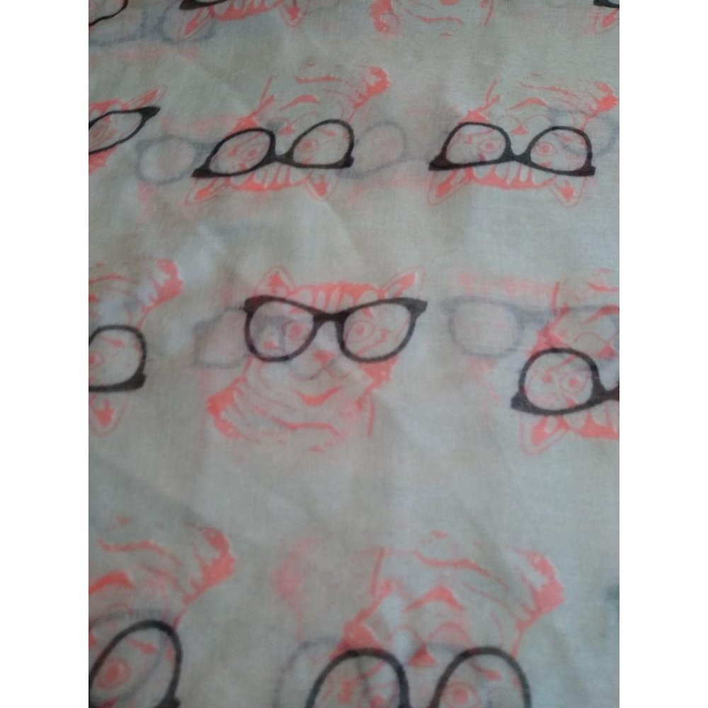 3/$20 Scarf Cat with Glasses Infinity Scarf Bookish